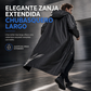 Poncho de lluvia largo de EVA con capucha