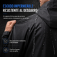 Poncho de lluvia largo de EVA con capucha