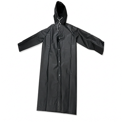 Poncho de lluvia largo de EVA con capucha