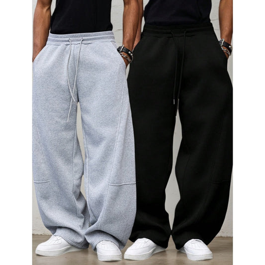 Pantalones de chándal rectos casuales para hombre
