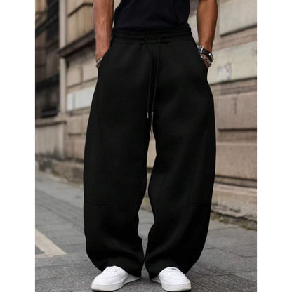 Pantalones de chándal rectos casuales para hombre
