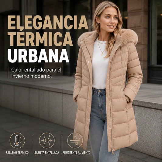 Parka de invierno con aislamiento térmico reforzado