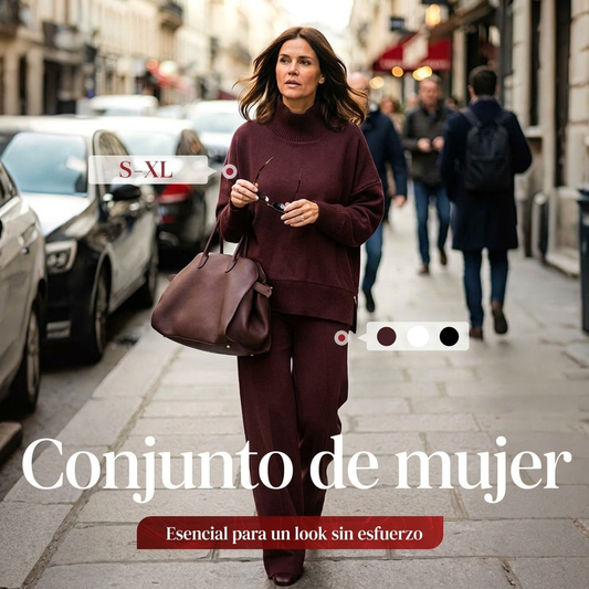 Conjunto de sudadera de cuello alto con cremallera lateral y pantalón 🔥 Envío gratuito por la compra de 2 artículos