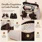 ⏰🔥 ¡50% OFF POR TIEMPO LIMITADO! 👜 Bolso de Hombro con Lunares para Mujer – Gran Capacidad, Estilo Parisino y Elegancia Retro para el Día a Día ✨