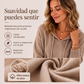 Jersey de punto con capucha informal para mujer