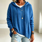 Jersey de punto con capucha informal para mujer