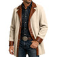 🧥🔥 ¡50% OFF POR TIEMPO LIMITADO! Cazadora Larga de Lana para Hombre – Cálida, Cómoda, Cuello de Contraste y Estilo Smart Casual ✨
