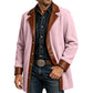 🧥🔥 ¡50% OFF POR TIEMPO LIMITADO! Cazadora Larga de Lana para Hombre – Cálida, Cómoda, Cuello de Contraste y Estilo Smart Casual ✨