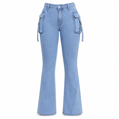 ⏰🔥 ¡50% OFF POR TIEMPO LIMITADO! 👖 Jeans Acampanados de Tiro Ajustado para Mujer – Alta Elasticidad, Efecto Piernas Largas y Estilo Retro ✨
