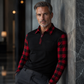 👔🔥 ¡50% OFF POR TIEMPO LIMITADO! Camisa de Media Cremallera para Hombre – Diseño a Cuadros en Contraste, Tejido Suave y Estilo Retro Casual ✨
