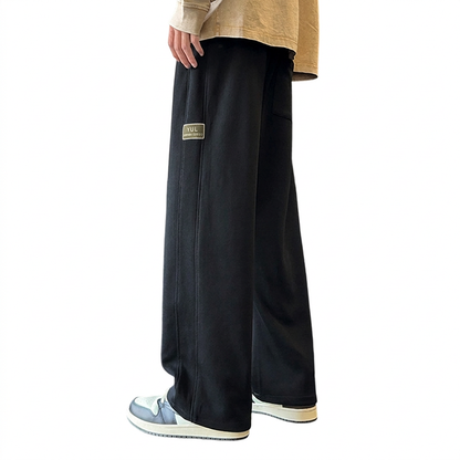 Pantalones casuales con cordón para hombre, con bolsillos