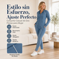 Conjunto de sudadera con capucha y cremallera deportiva y pantalones para mujer