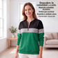 🧥🔥 ¡50% OFF POR TIEMPO LIMITADO! Sudadera de Media Cremallera para Mujer con Bloques de Color – Cálida, Cómoda, Moderna y Fácil de Combinar ✨