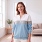 🧥🔥 ¡50% OFF POR TIEMPO LIMITADO! Sudadera de Media Cremallera para Mujer con Bloques de Color – Cálida, Cómoda, Moderna y Fácil de Combinar ✨