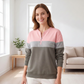 🧥🔥 ¡50% OFF POR TIEMPO LIMITADO! Sudadera de Media Cremallera para Mujer con Bloques de Color – Cálida, Cómoda, Moderna y Fácil de Combinar ✨