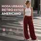 👖🔥 ¡50% OFF POR TIEMPO LIMITADO! Pantalones de Chándal de Pierna Ancha para Mujer – Talle Alto, Suaves, Fluidos y con Rayas Laterales ✨