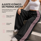 👖🔥 ¡50% OFF POR TIEMPO LIMITADO! Pantalones de Chándal de Pierna Ancha para Mujer – Talle Alto, Suaves, Fluidos y con Rayas Laterales ✨