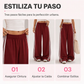 👖🔥 ¡50% OFF POR TIEMPO LIMITADO! Pantalones de Chándal de Pierna Ancha para Mujer – Talle Alto, Suaves, Fluidos y con Rayas Laterales ✨