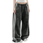 👖🔥 ¡50% OFF POR TIEMPO LIMITADO! Pantalones de Chándal de Pierna Ancha para Mujer – Talle Alto, Suaves, Fluidos y con Rayas Laterales ✨
