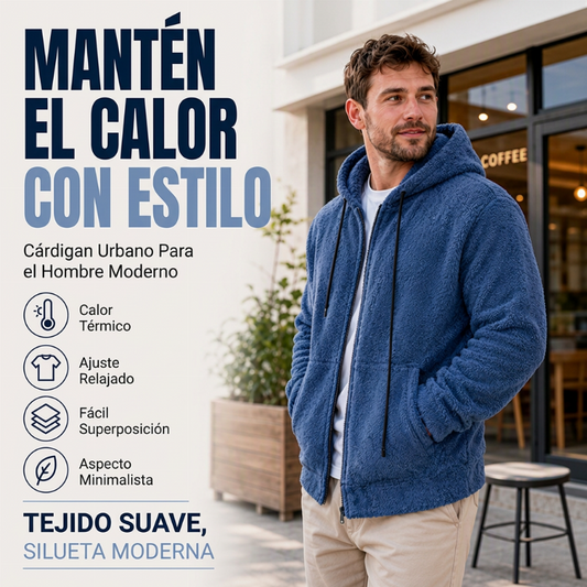 🧥🔥 ¡50% OFF POR TIEMPO LIMITADO! Chaqueta Cálida con Capucha para Hombre – Acogedora, Cómoda y Perfecta para el Invierno ❄️✨