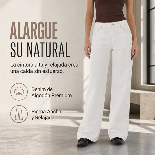 👖🔥 ¡50% OFF POR TIEMPO LIMITADO! Jeans Rectos de Tiro Alto para Mujer – Corte Holgado, Cómodos, Transpirables y Estilo Retro ✨