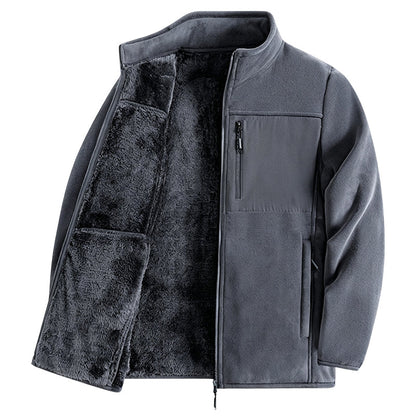 🧥🔥 ¡50% OFF POR TIEMPO LIMITADO! Cazadora Unisex de Invierno – Forro Afelpado, Cuello Alto, Cálida y Cómoda ❄️✨
