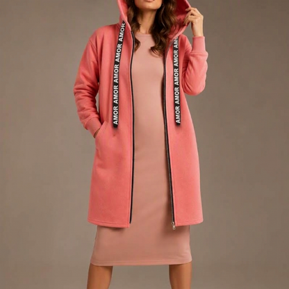 🧥🔥 ¡50% OFF POR TIEMPO LIMITADO! Chaqueta Gruesa con Capucha de Largo Medio para Mujer – Cálida, Cómoda y Protectora ❄️✨