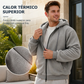 🧥🔥 ¡50% OFF POR TIEMPO LIMITADO! Chaqueta con Capucha para Hombre – Cálida, Afelpada, Holgada y Moderna ❄️✨