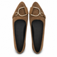 Zapatos planos casuales de punta afilada para mujer