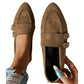 Zapatos planos casuales de punta afilada para mujer