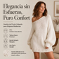 Vestido de punto de hombros al descubierto cómodo para mujer