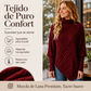 Jersey poncho de punto trenzado para mujer
