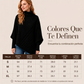 Jersey poncho de punto trenzado para mujer