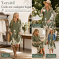 Vestido de mujer disponible en marrón y verde, tallas de la S a la 5XL
