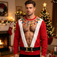 Sudadera divertida de Navidad para hombre con estampado 3D de músculos