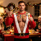 Sudadera divertida de Navidad para hombre con estampado 3D de músculos