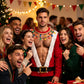 Sudadera divertida de Navidad para hombre con estampado 3D de músculos