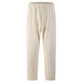 Pantalones casuales de punto gofrado con cordón para hombre