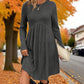 Vestido midi acampanado de punto canalé para mujer