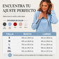 Top de punto canalé para mujer con cremallera asimétrica