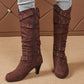 👢🔥 ¡50% OFF POR TIEMPO LIMITADO! Botas Vaqueras para Mujer con Tacón Grueso – Estilo Western, Cómodas y Elegantes ✨