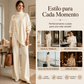 ✨🔥 ¡50% OFF POR TIEMPO LIMITADO! Conjunto Elegante de Cuello Alto y Pantalón de Pierna Ancha para Mujer – Cómodo y Sofisticado 👗