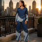 🔥 ¡50% OFF POR TIEMPO LIMITADO! 👖 Conjunto Mujer de Estampado Vaquero con Top y Pantalón de Pierna Ancha – Cómodo, Retro y Elegante ✨