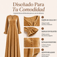 Vestido maxi de terciopelo elegante para mujer con manga de volante