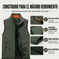 Chaleco informal para hombre con cuello alzado para exteriores