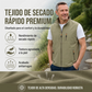 Chaleco informal para hombre con cuello alzado para exteriores