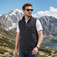 Chaleco informal para hombre con cuello alzado para exteriores