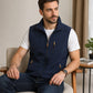 Chaleco informal para hombre con cuello alzado para exteriores