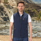 Chaleco informal para hombre con cuello alzado para exteriores