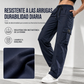 Pantalones cargo de mujer de corte relajado de pernera recta con cintura elástica con cordón y bolsillos utilitarios laterales